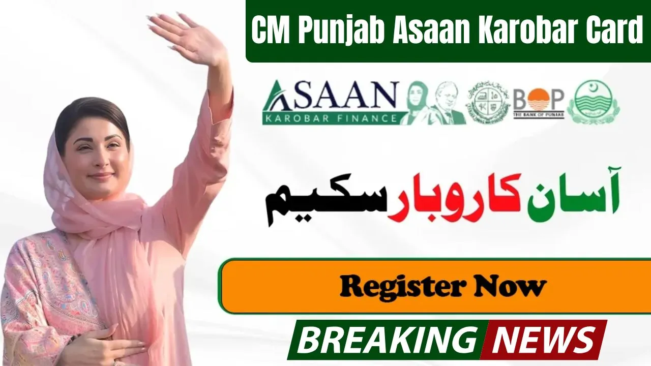 CM Punjab Asaan Karobar Card